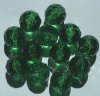12 20mm Acrylic Faceted Kelly Green